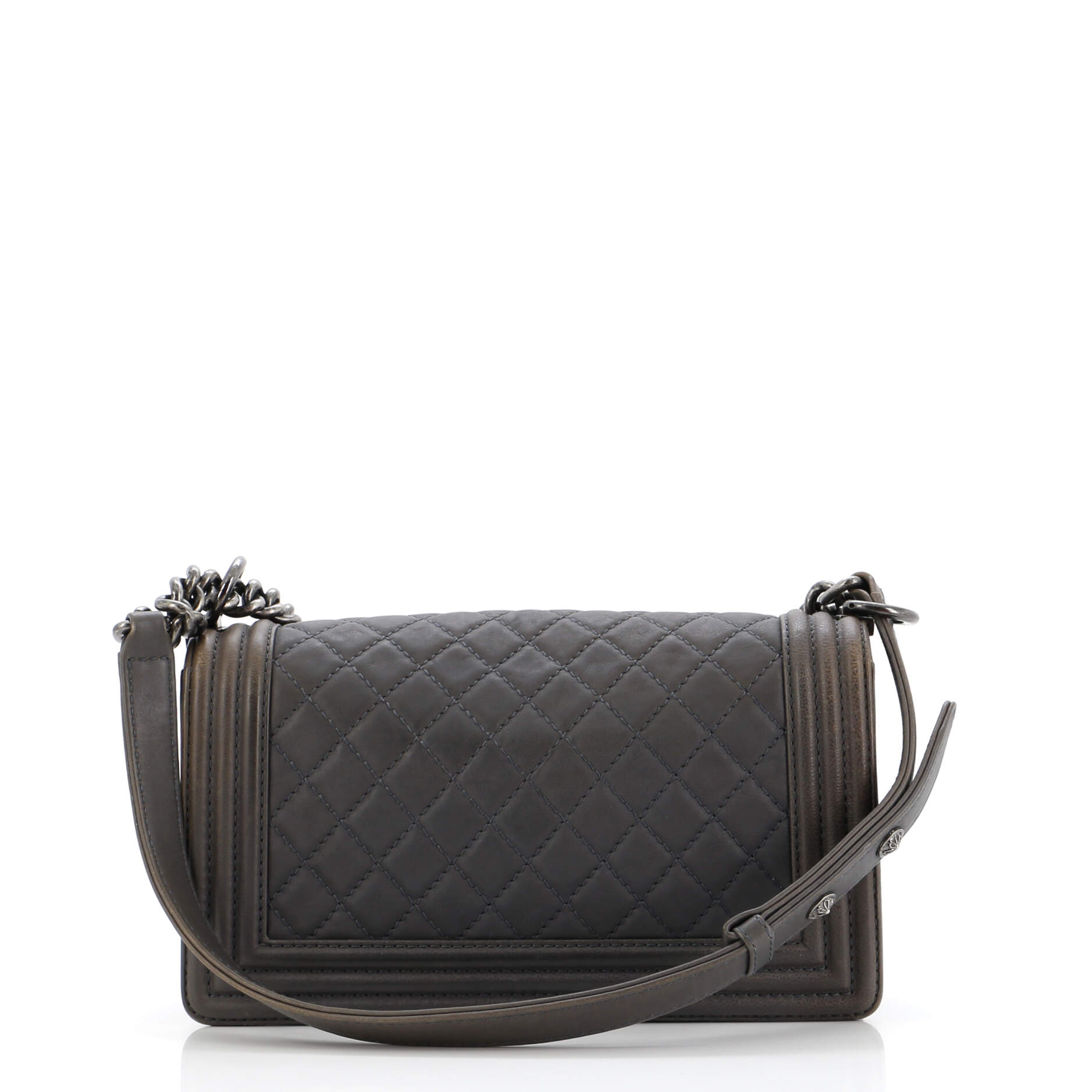 Chanel Paris-Dallas Boy Flap Bag Quilted Calfskin with Metal Adornments Old Medium