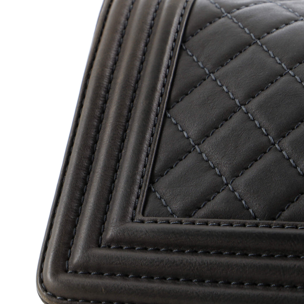 Chanel Paris-Dallas Boy Flap Bag Quilted Calfskin with Metal Adornments Old Medium