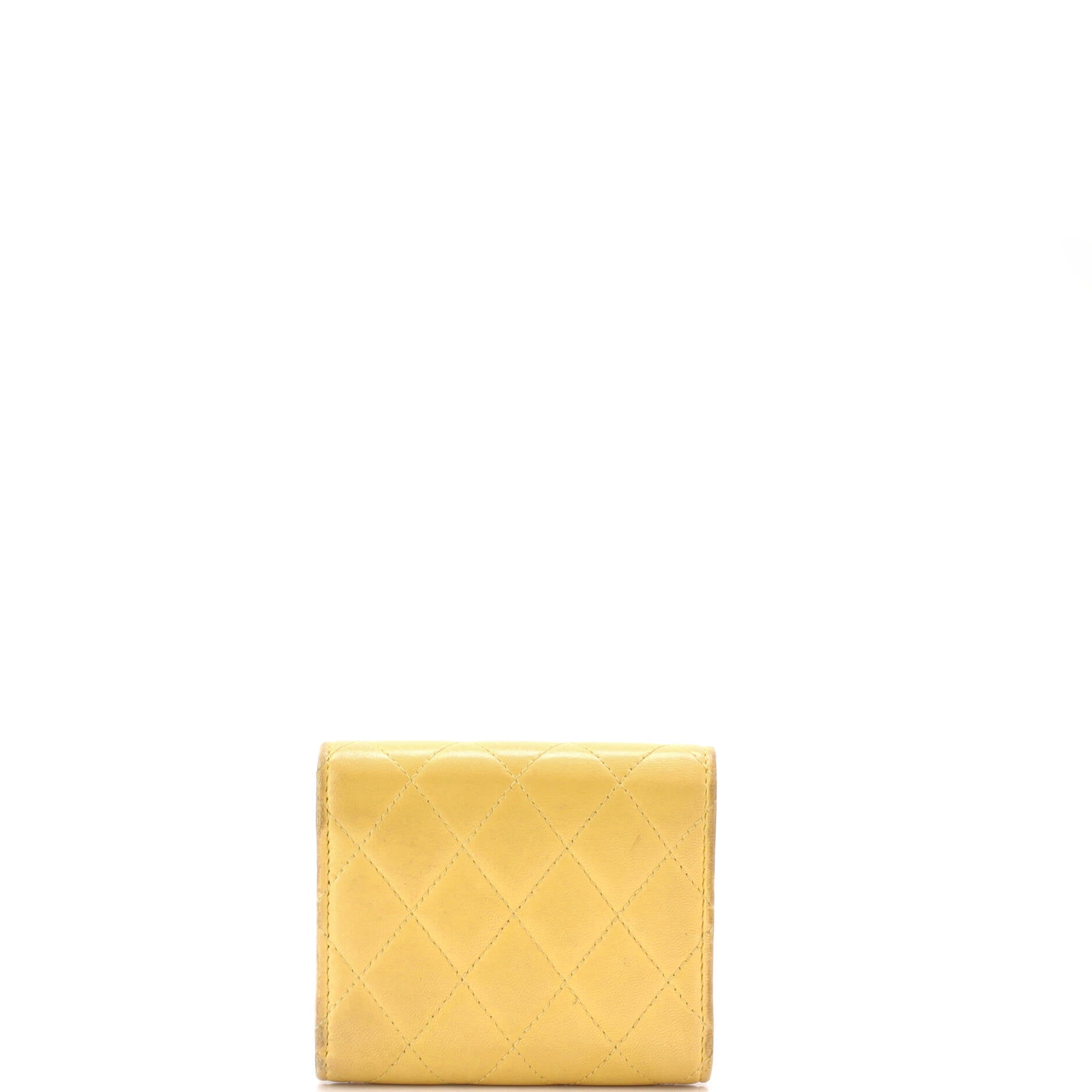 Chanel CC Compact Classic Flap Wallet Quilted Lambskin