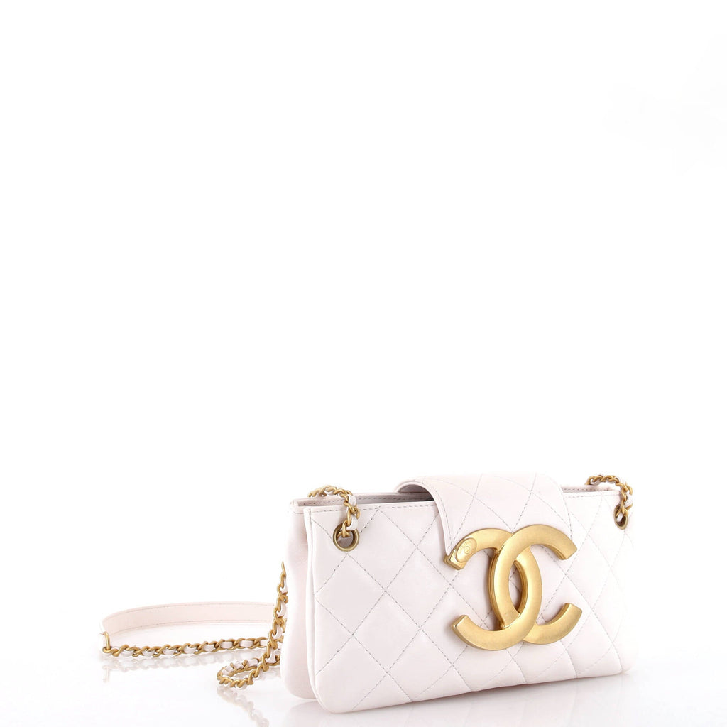 Chanel Giant CC Flap Baguette Bag Quilted Lambskin