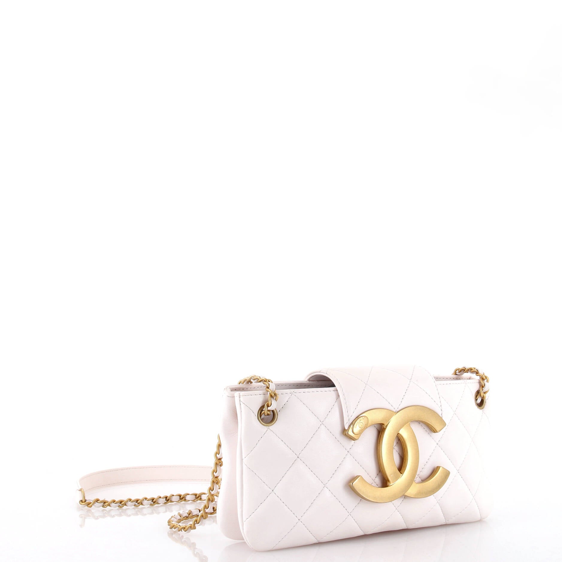 Chanel Giant CC Flap Baguette Bag Quilted Lambskin