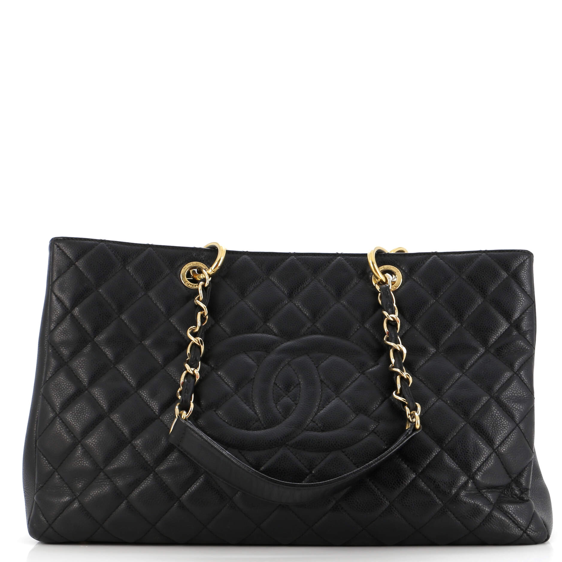 Chanel Grand Shopping Tote Quilted Caviar XL