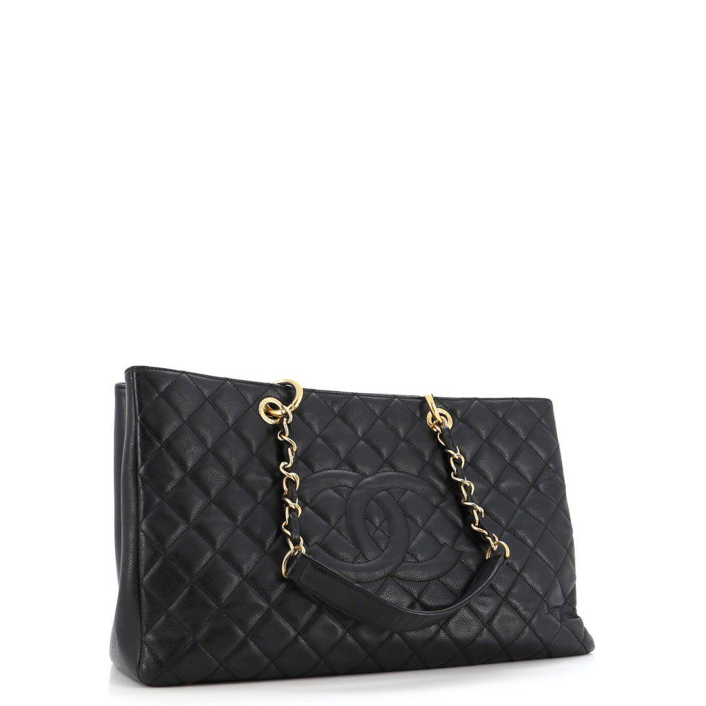 Chanel Grand Shopping Tote Quilted Caviar XL