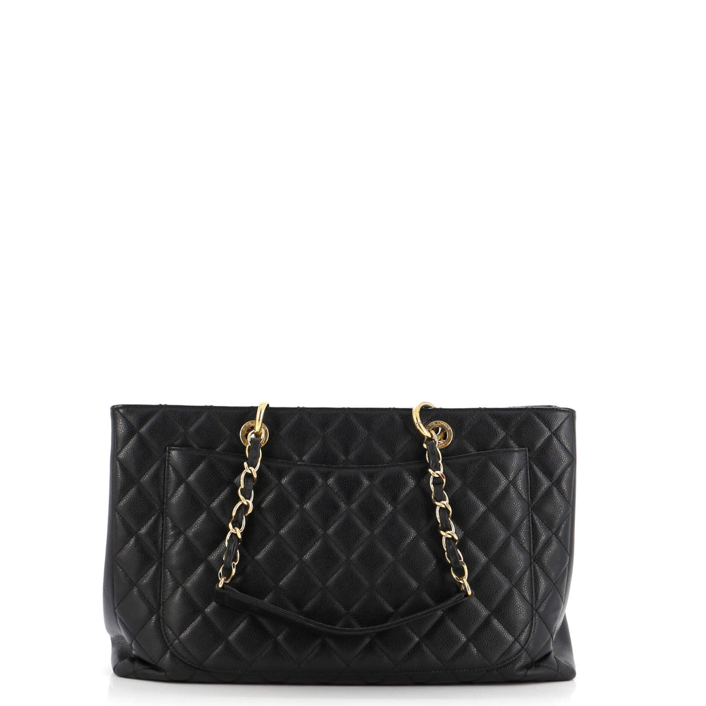 Chanel Grand Shopping Tote Quilted Caviar XL