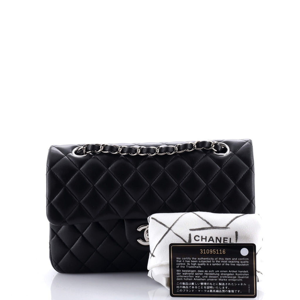 Chanel Classic Double Flap Bag Quilted Lambskin Small