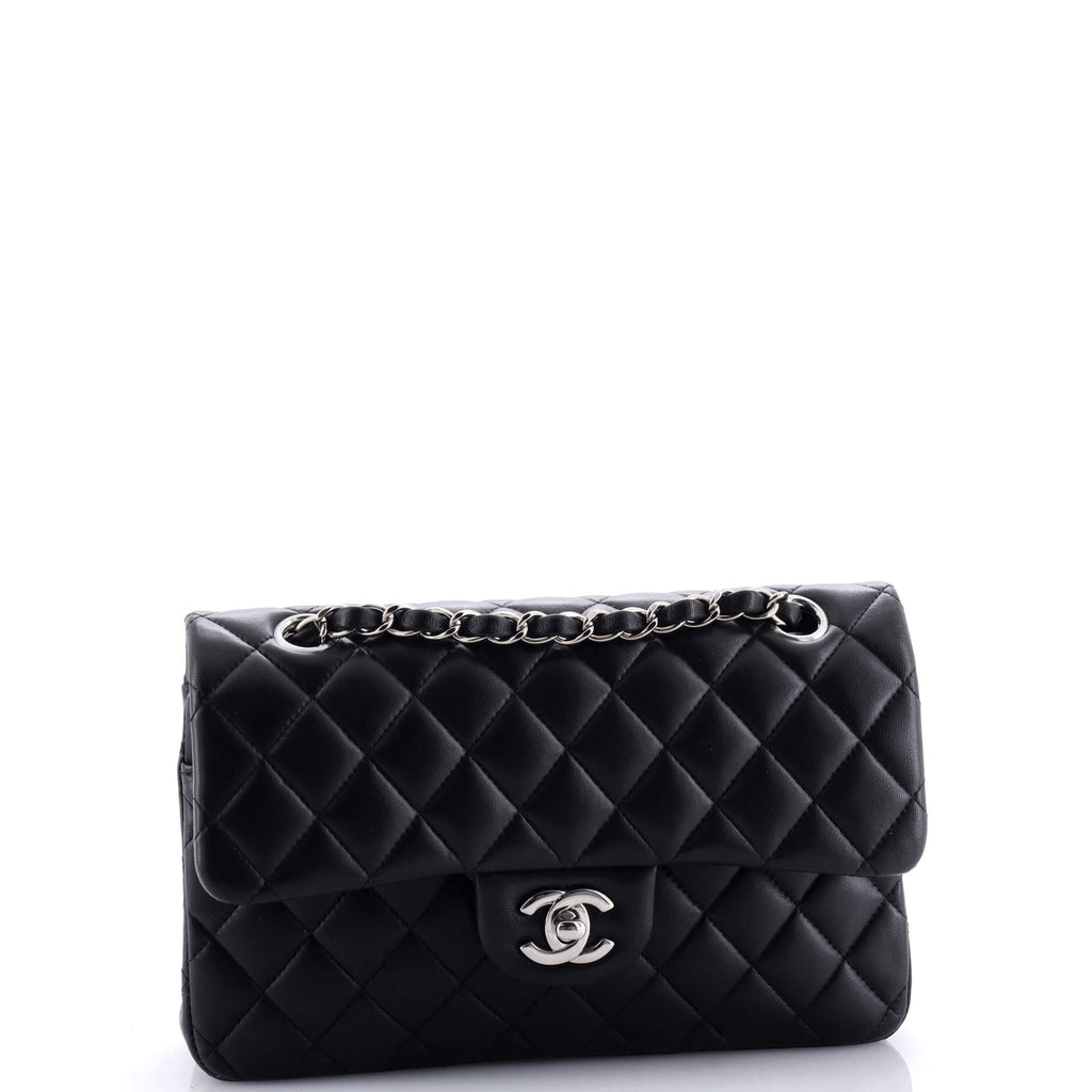 Chanel Classic Double Flap Bag Quilted Lambskin Small