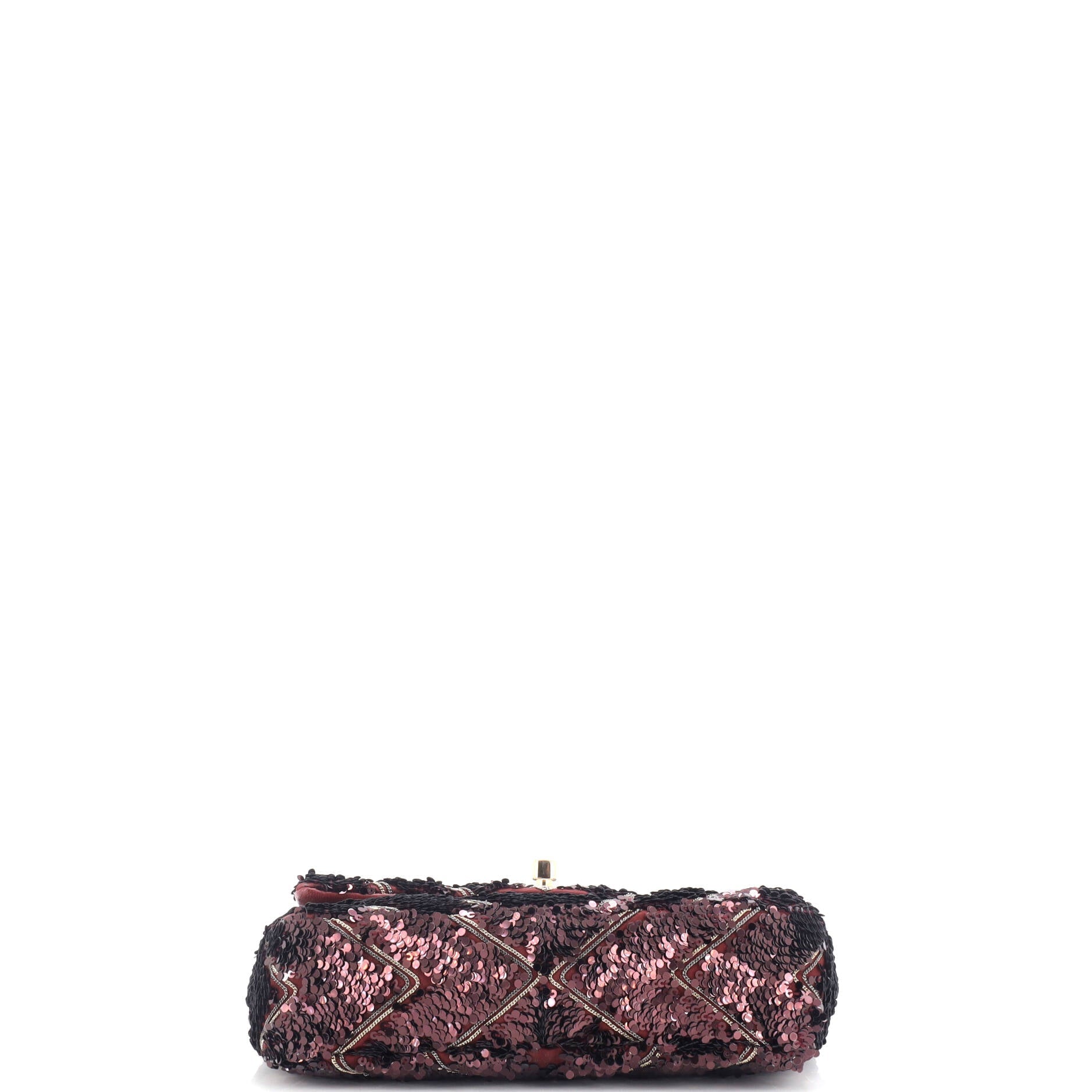 Chanel CC Flap Bag Chevron Sequins Mini