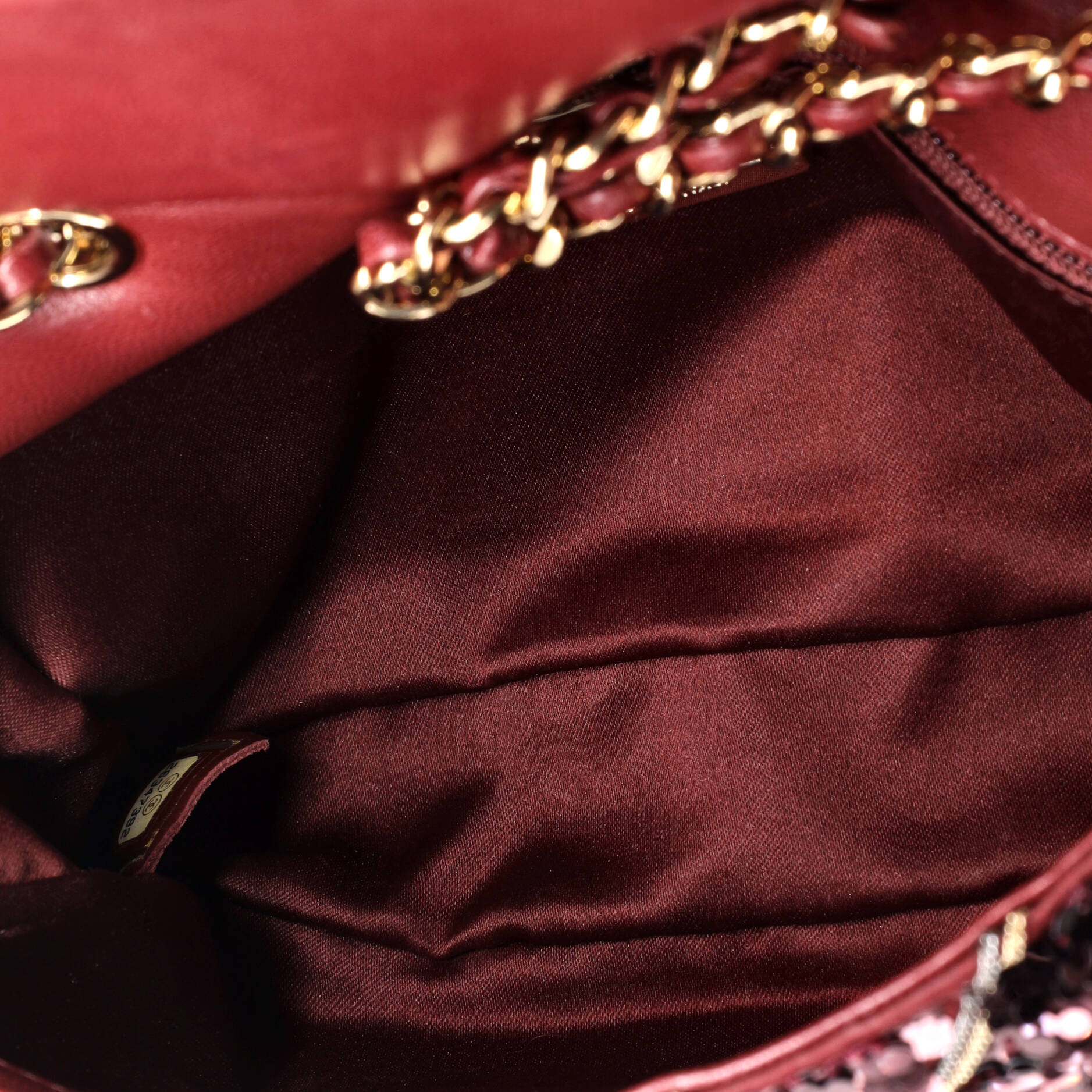 Chanel CC Flap Bag Chevron Sequins Mini