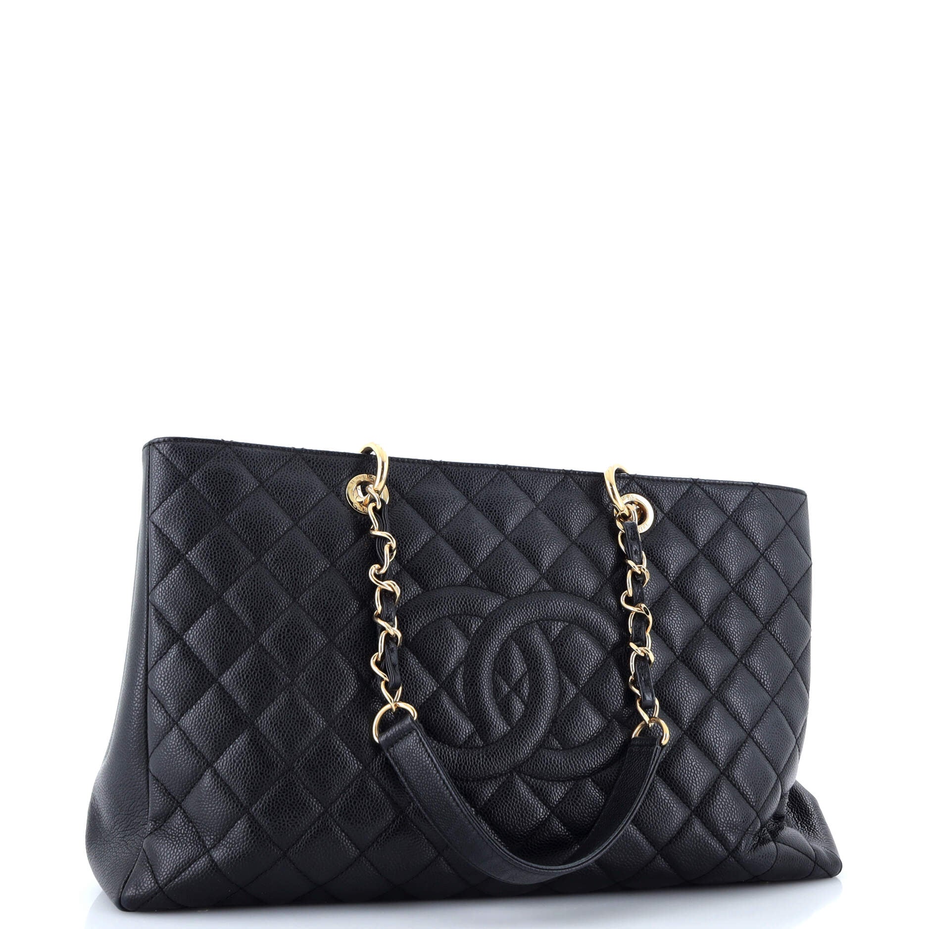 Chanel Grand Shopping Tote Quilted Caviar XL