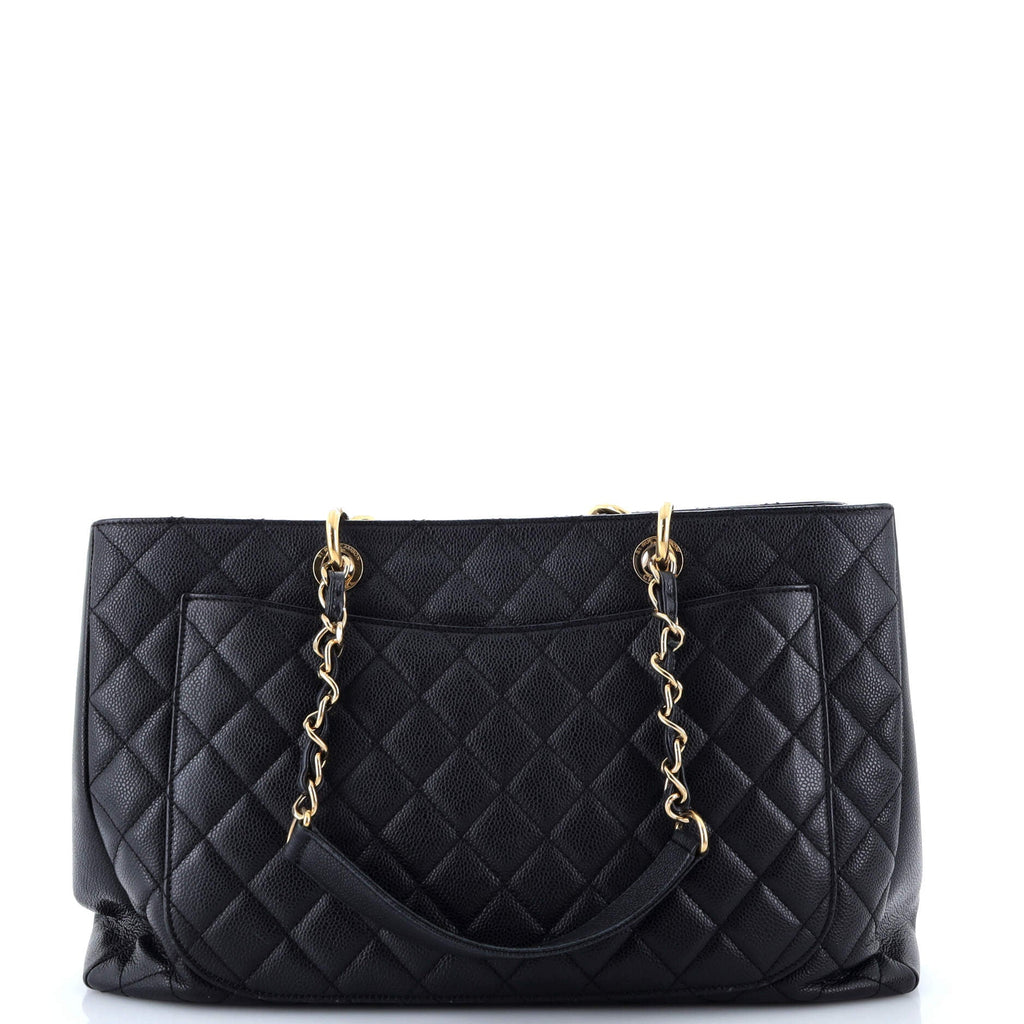 Chanel Grand Shopping Tote Quilted Caviar XL