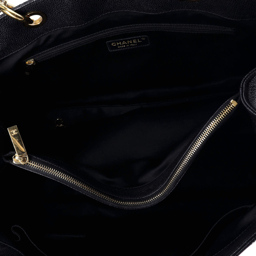 Chanel Grand Shopping Tote Quilted Caviar XL
