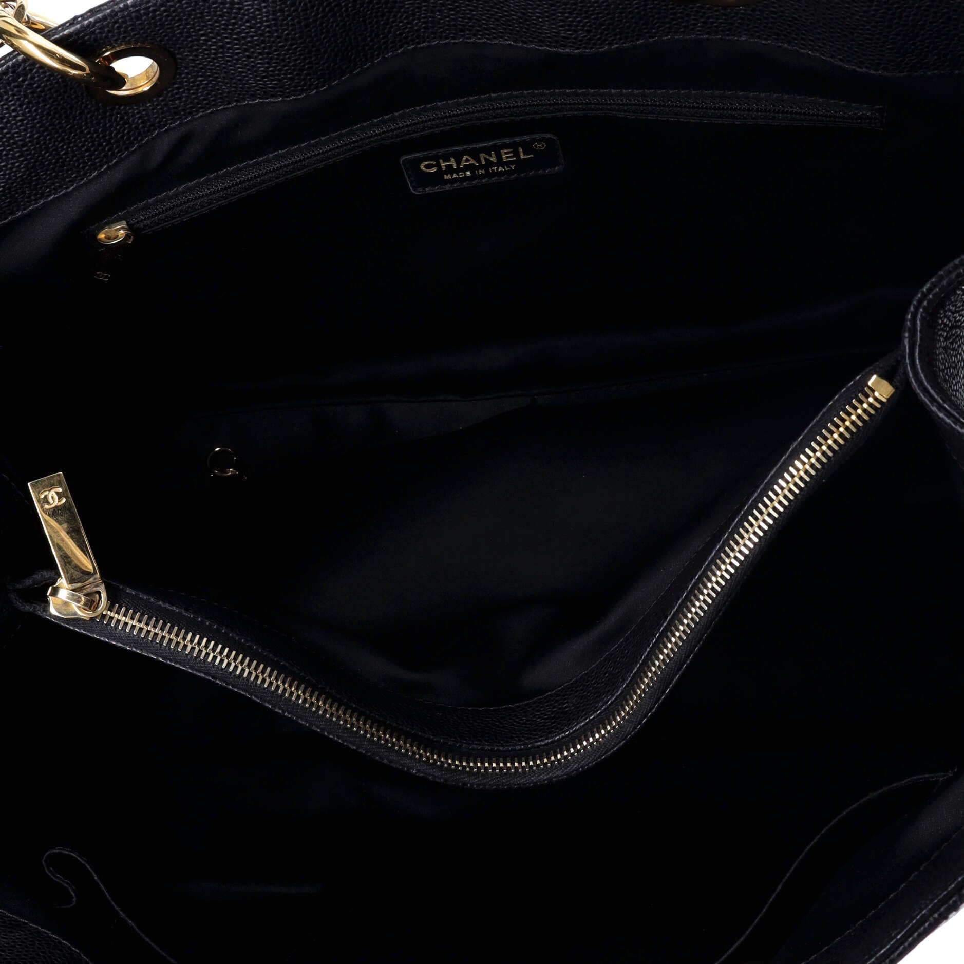 Chanel Grand Shopping Tote Quilted Caviar XL