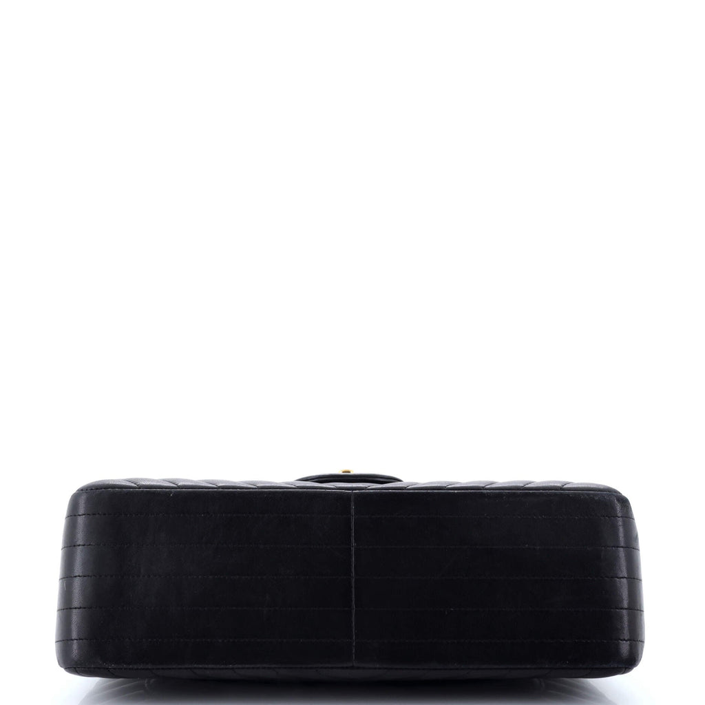 Chanel Classic Double Flap Bag Chevron Lambskin Jumbo