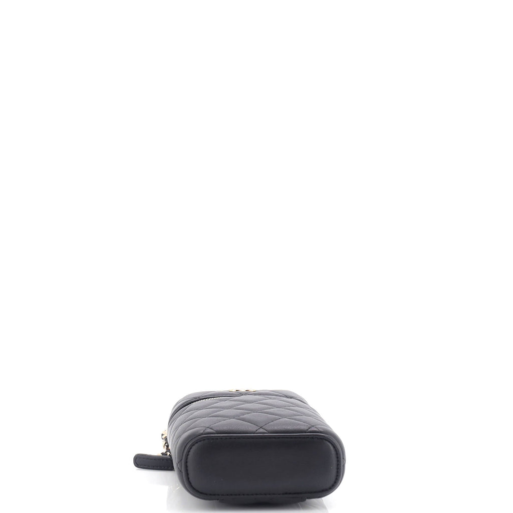 Chanel Classic Vanity Top Handle Phone Holder with Chain Quilted Lambskin