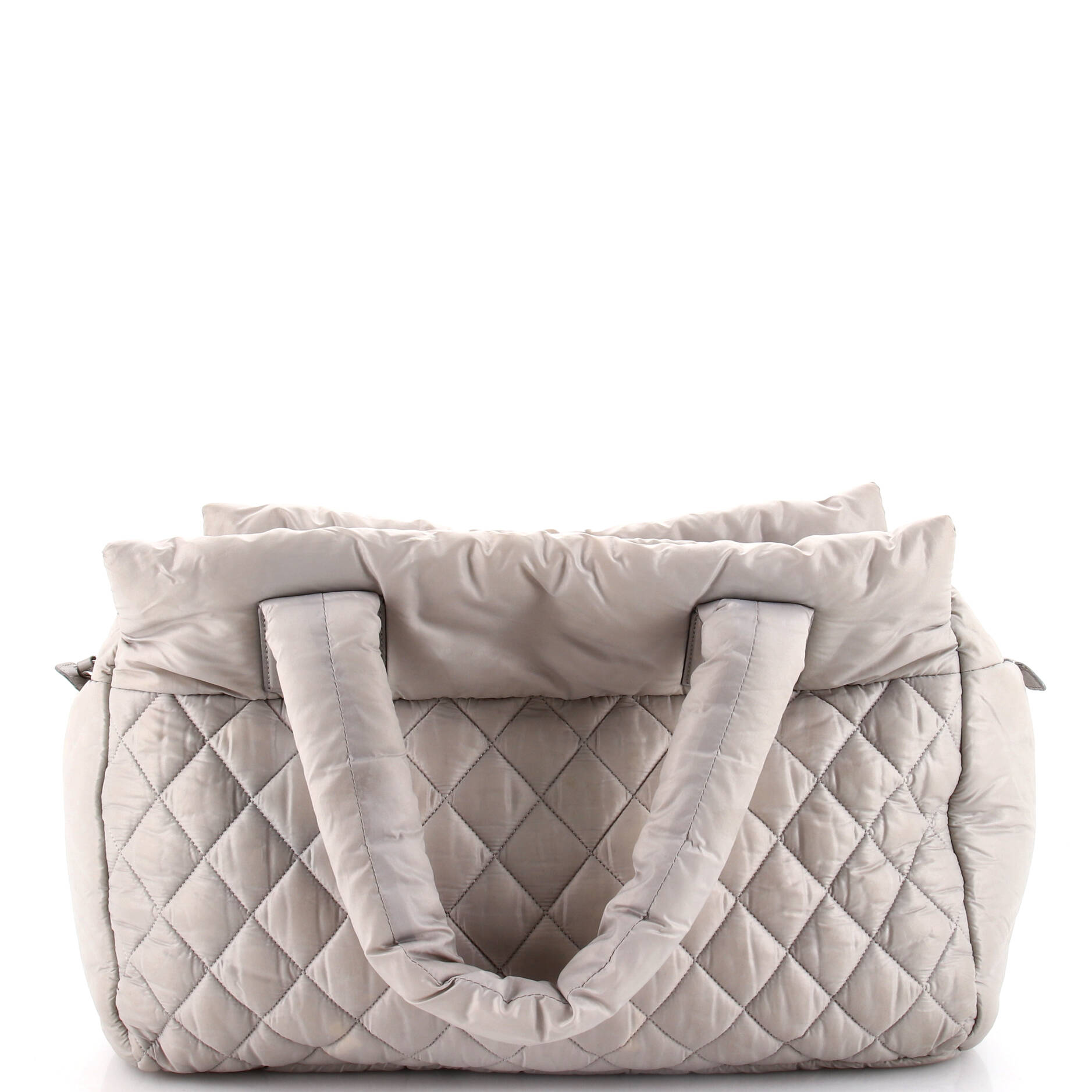 Chanel Coco Cocoon Zipped Tote Quilted Nylon Large