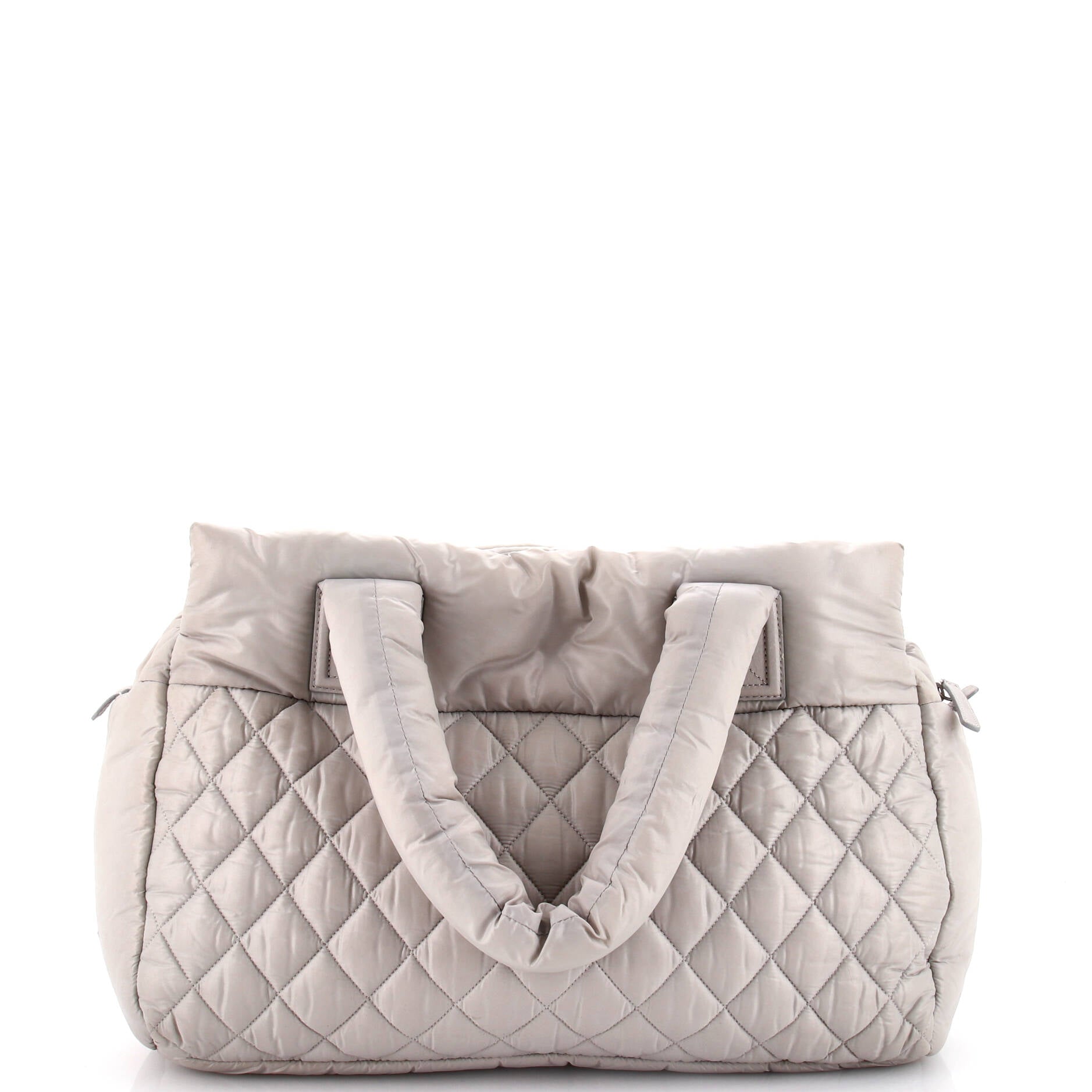 Chanel Coco Cocoon Zipped Tote Quilted Nylon Large