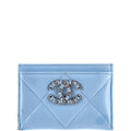 Chanel 19 Card Holder Quilted Leather