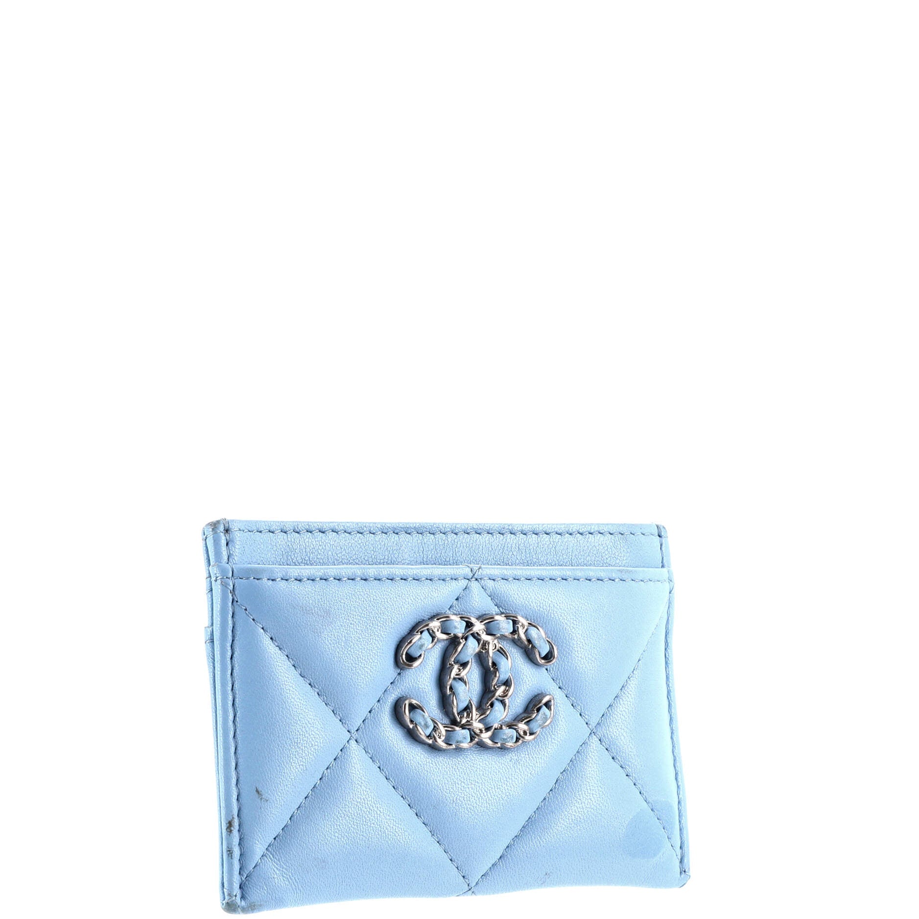 Chanel 19 Card Holder Quilted Leather