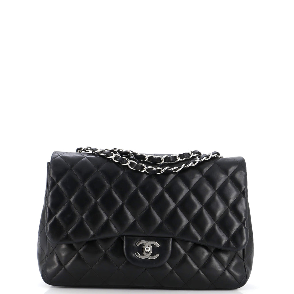 Chanel Classic Single Flap Bag Quilted Lambskin Jumbo