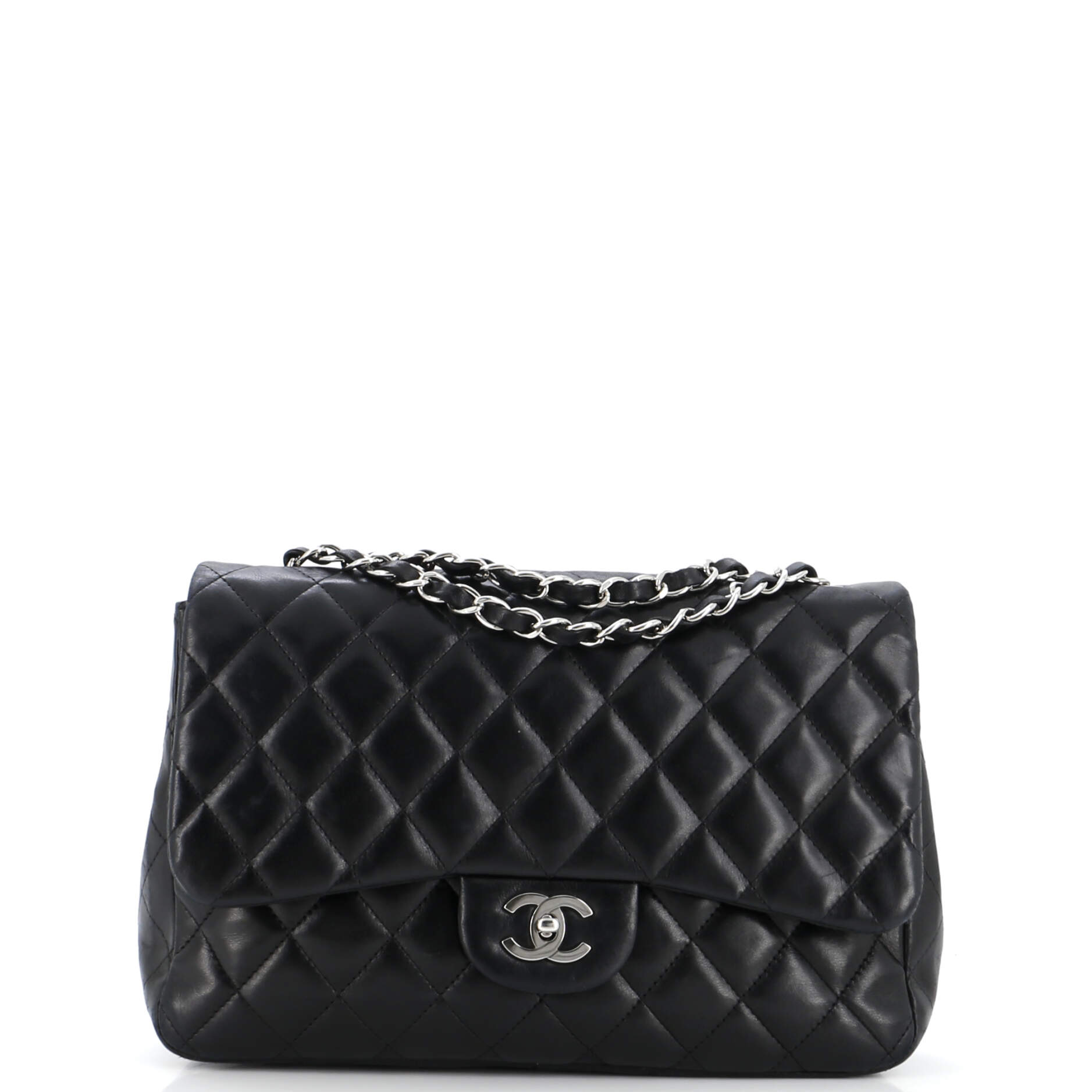 Chanel Classic Single Flap Bag Quilted Lambskin Jumbo