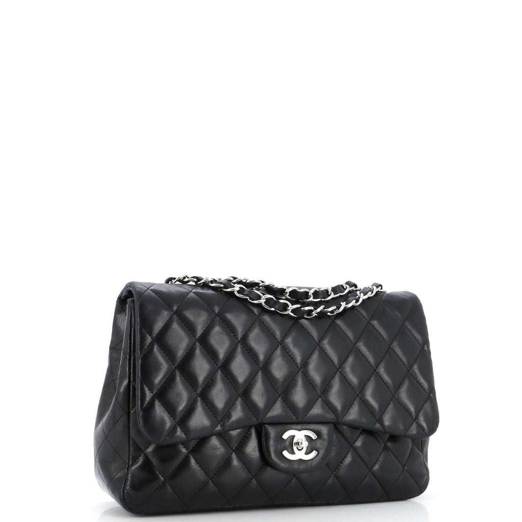 Chanel Classic Single Flap Bag Quilted Lambskin Jumbo