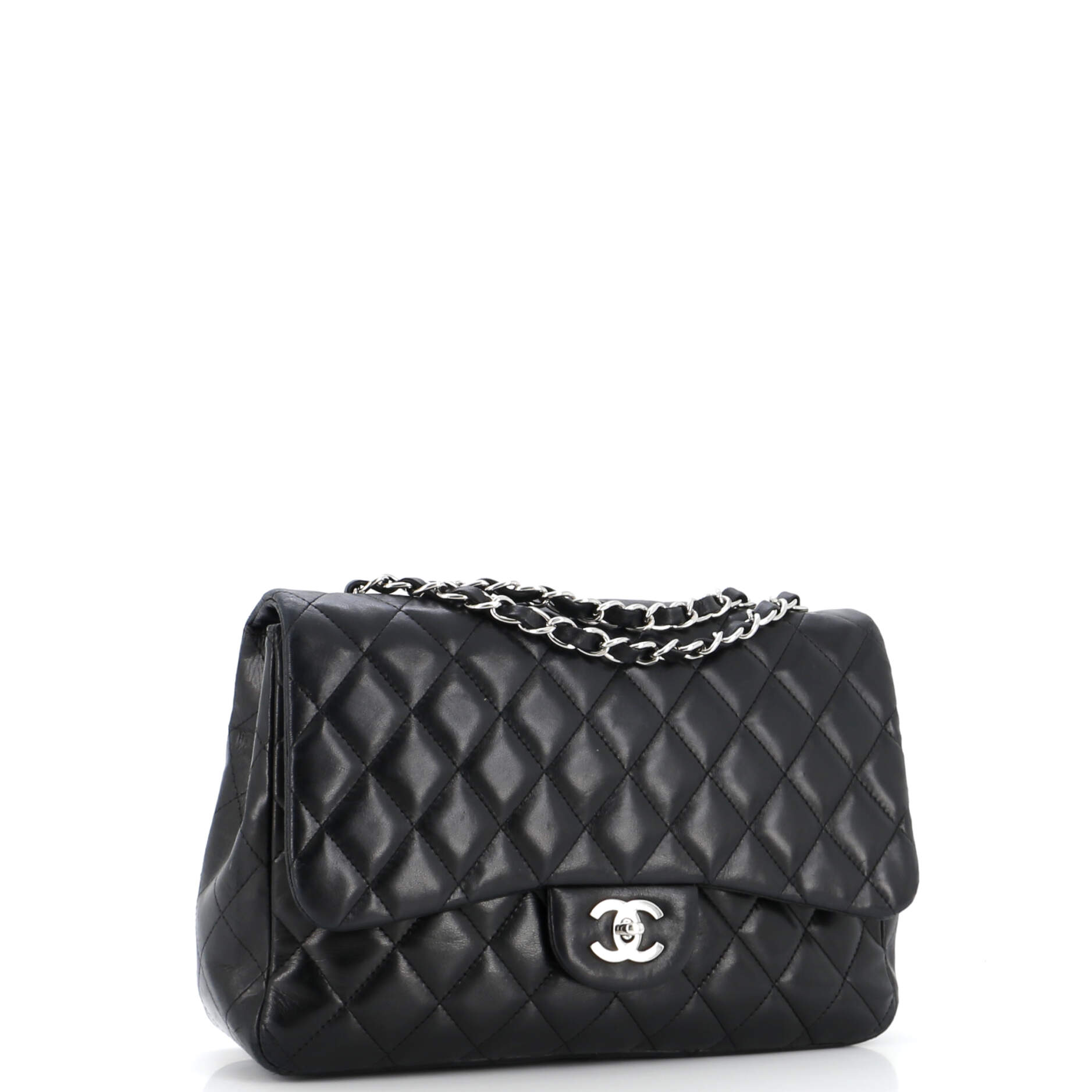Chanel Classic Single Flap Bag Quilted Lambskin Jumbo