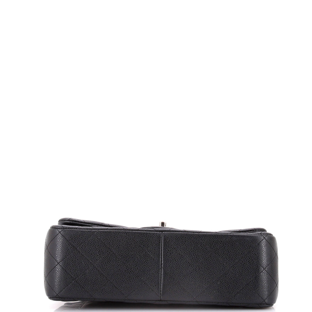 Chanel Classic Double Flap Bag Quilted Caviar Jumbo