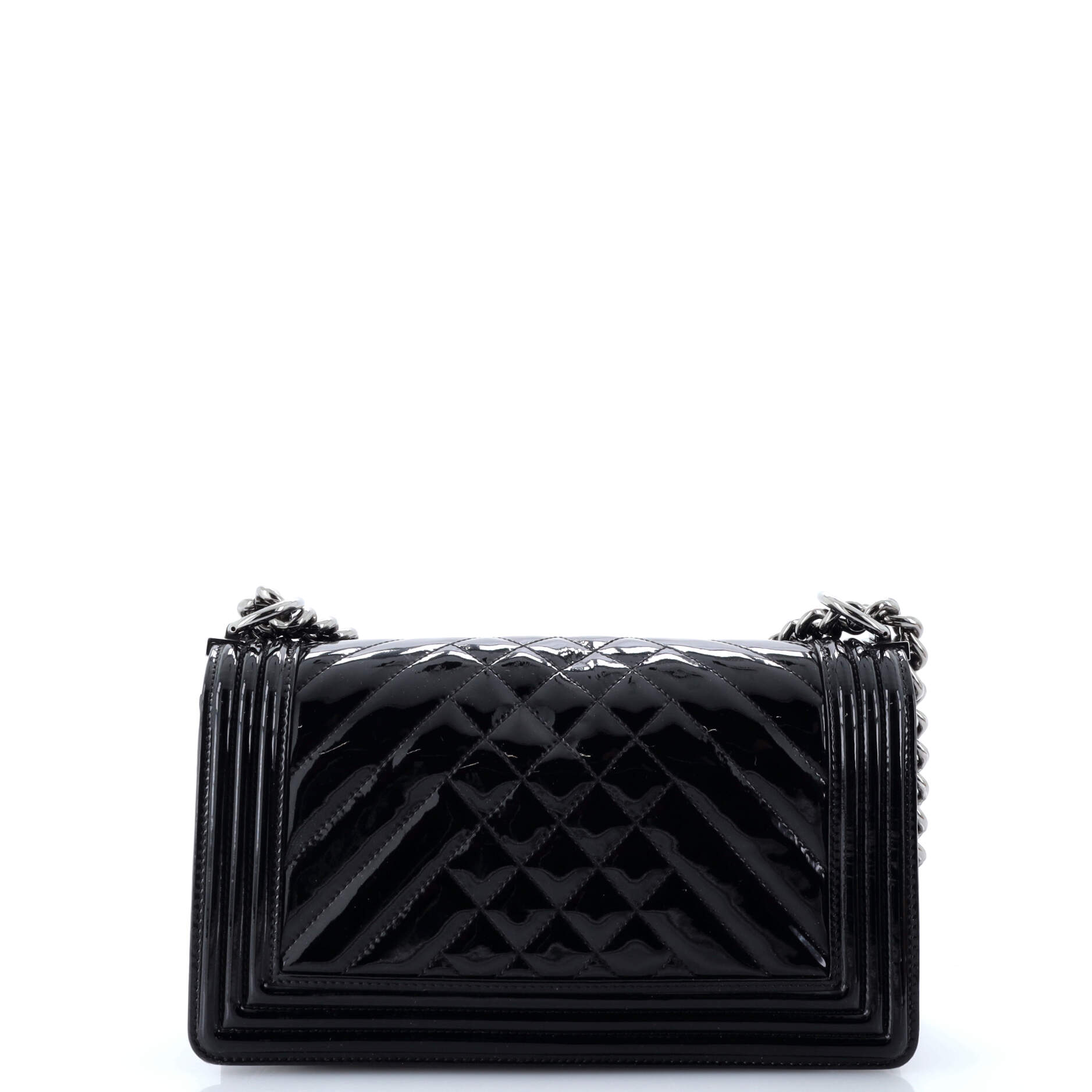 Chanel Boy Flap Bag Chevron  Old Medium