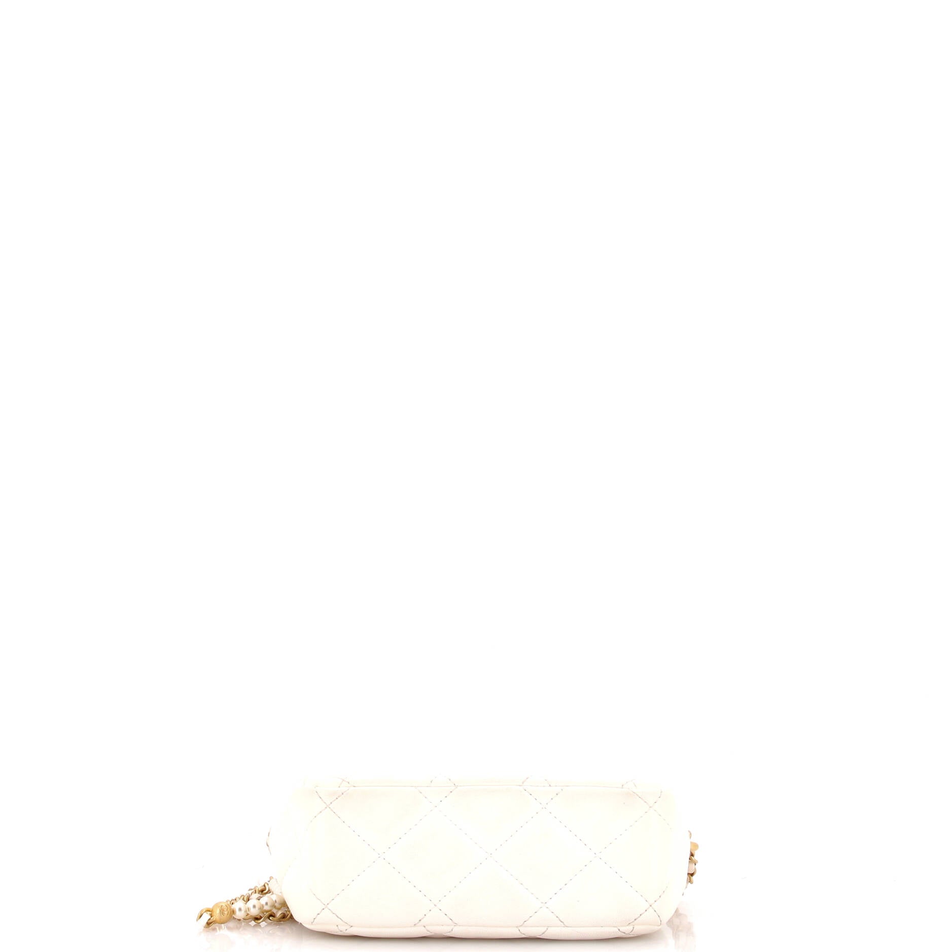 Chanel My Perfect Adjustable Chain Camera Bag Quilted Lambskin with Pearls Small