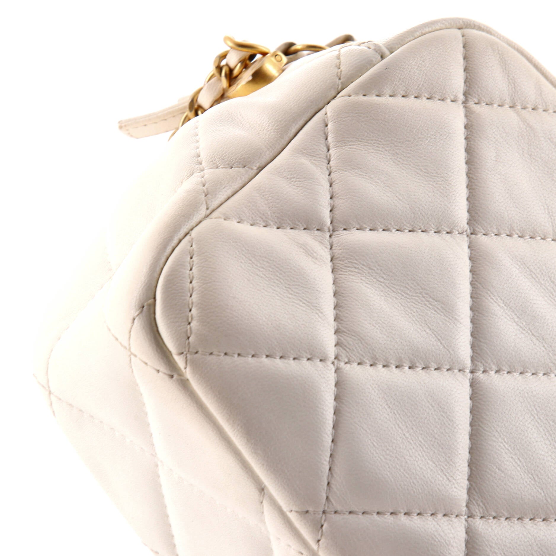 Chanel My Perfect Adjustable Chain Camera Bag Quilted Lambskin with Pearls Small