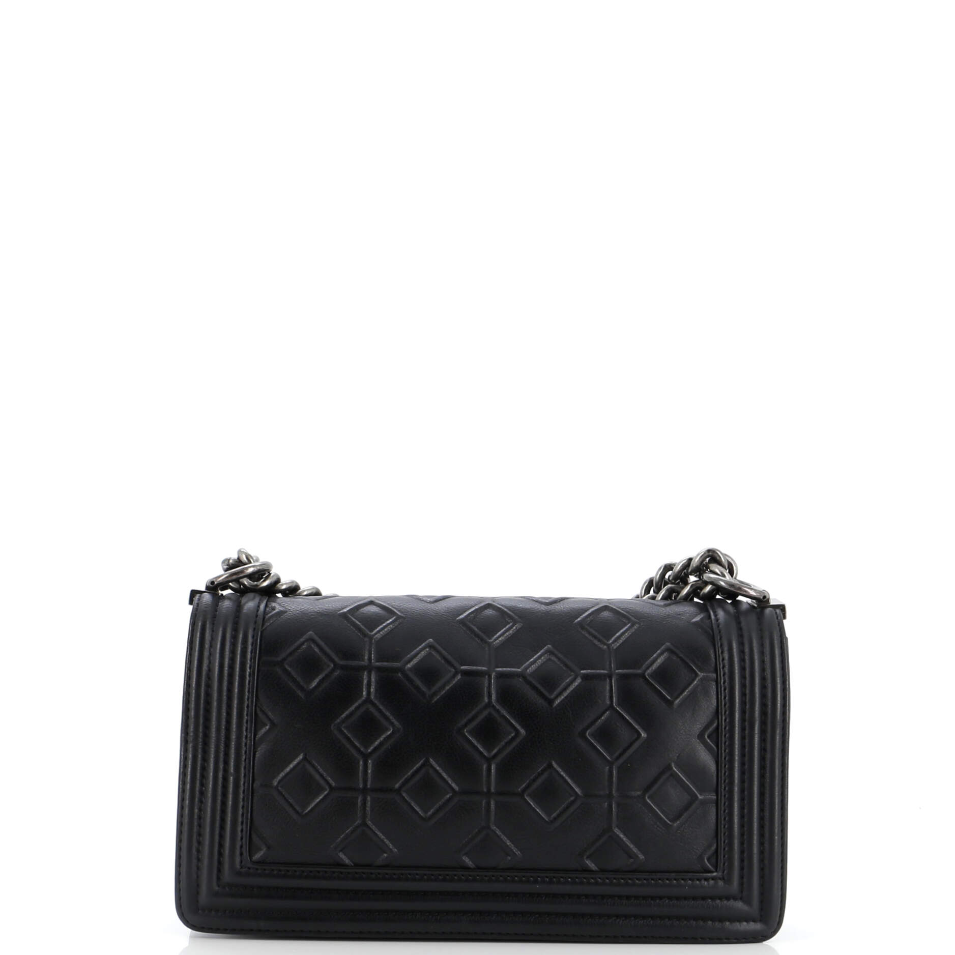 Chanel Arabesque Boy Flap Bag Embossed Calfskin Old Medium