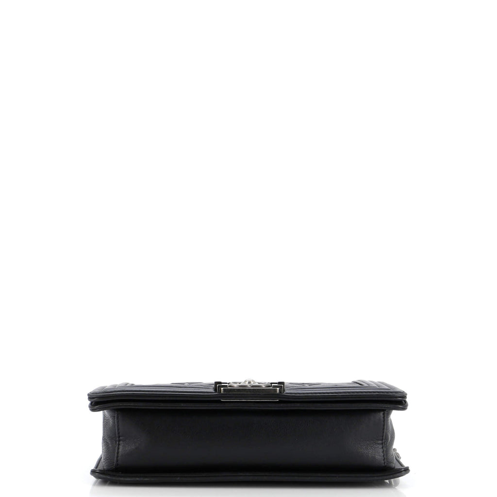 Chanel Arabesque Boy Flap Bag Embossed Calfskin Old Medium
