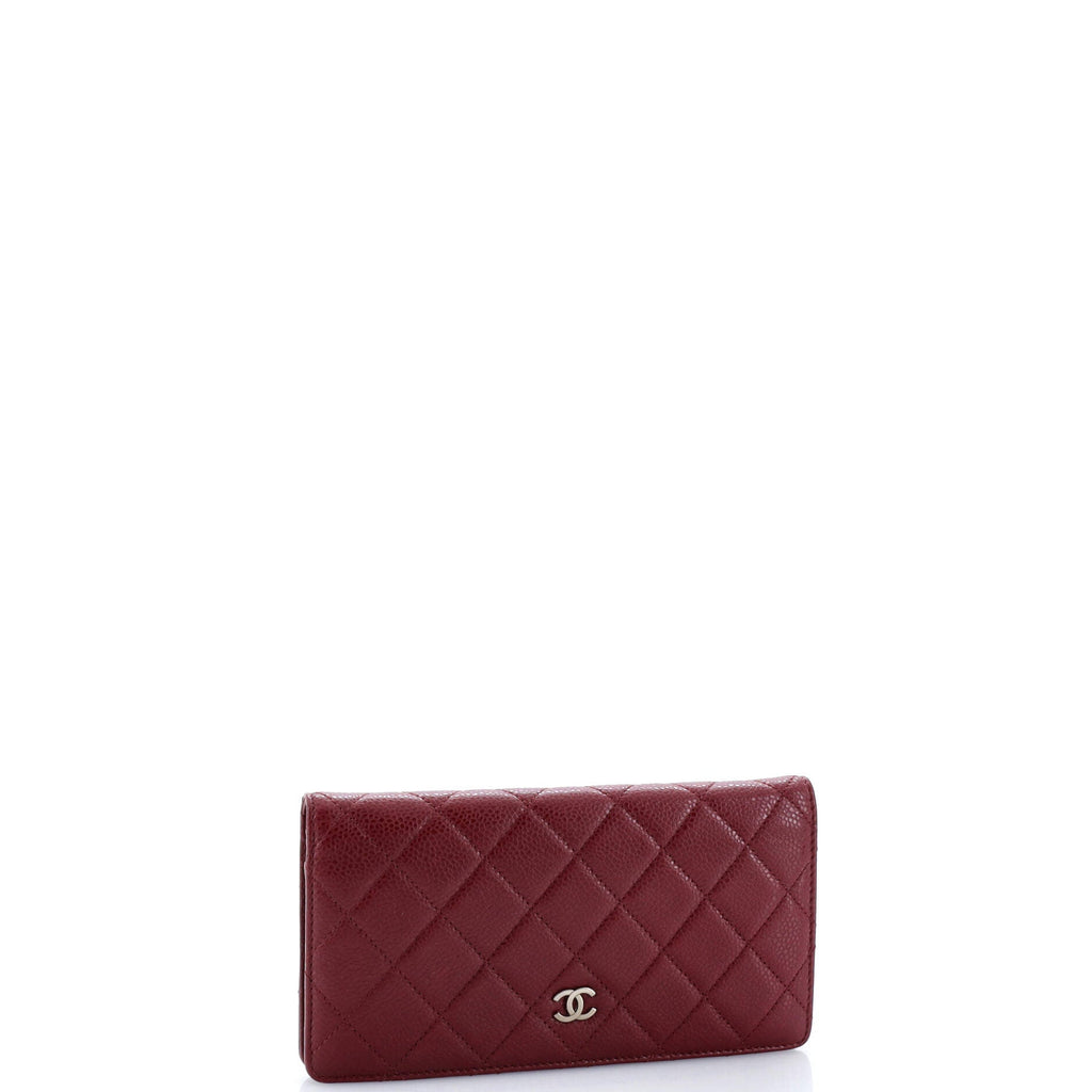 Chanel L-Yen Wallet Quilted Caviar
