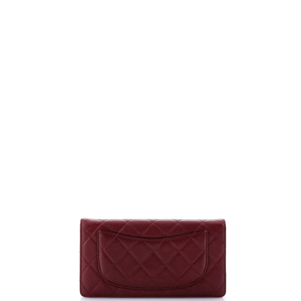 Chanel L-Yen Wallet Quilted Caviar