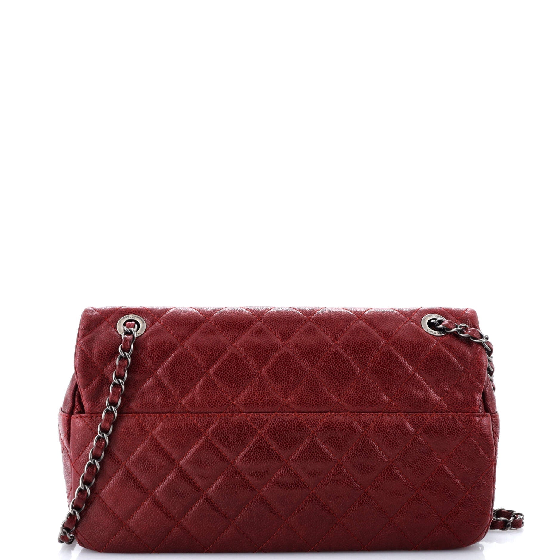 Chanel Easy Flap Bag Quilted Caviar Jumbo