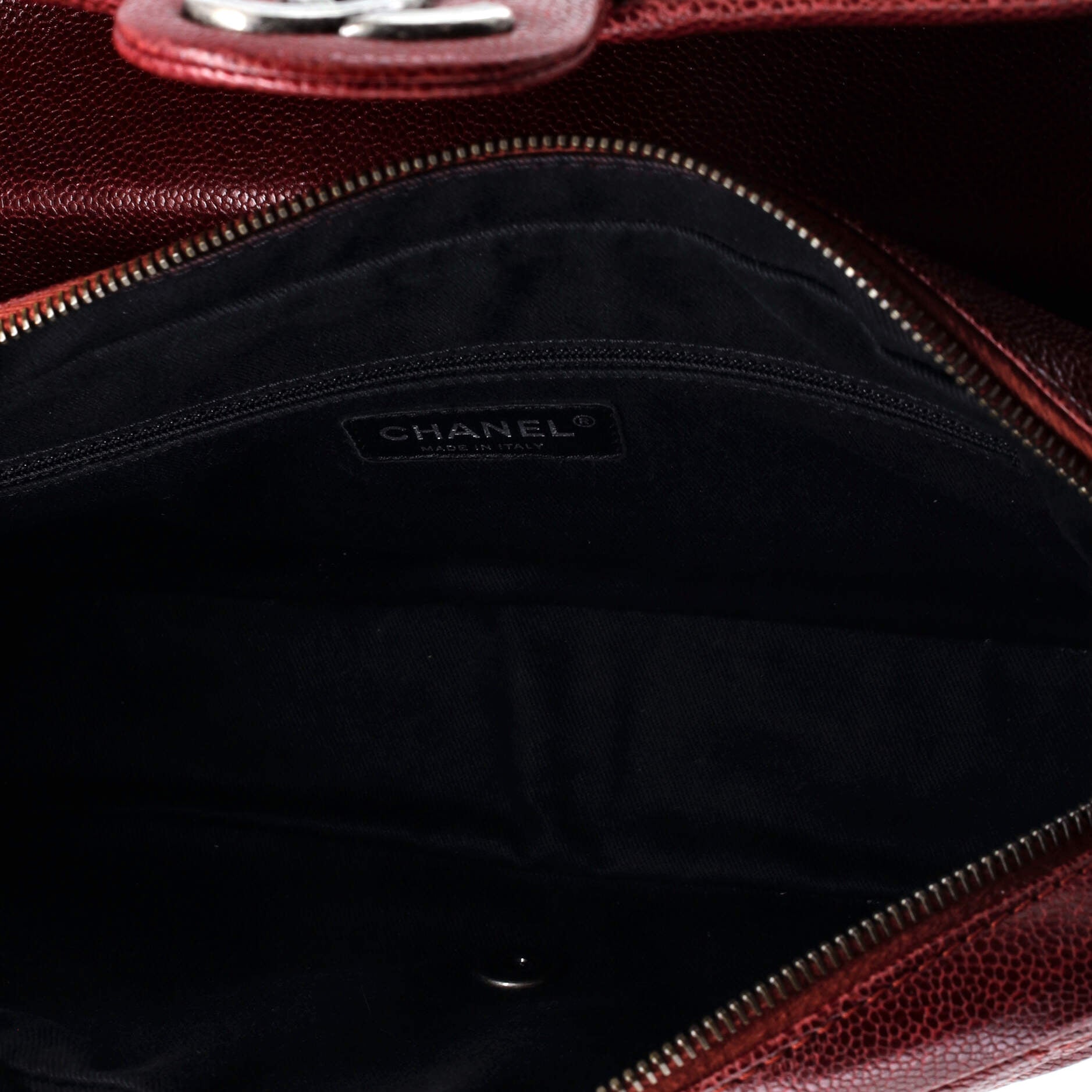 Chanel Easy Flap Bag Quilted Caviar Jumbo