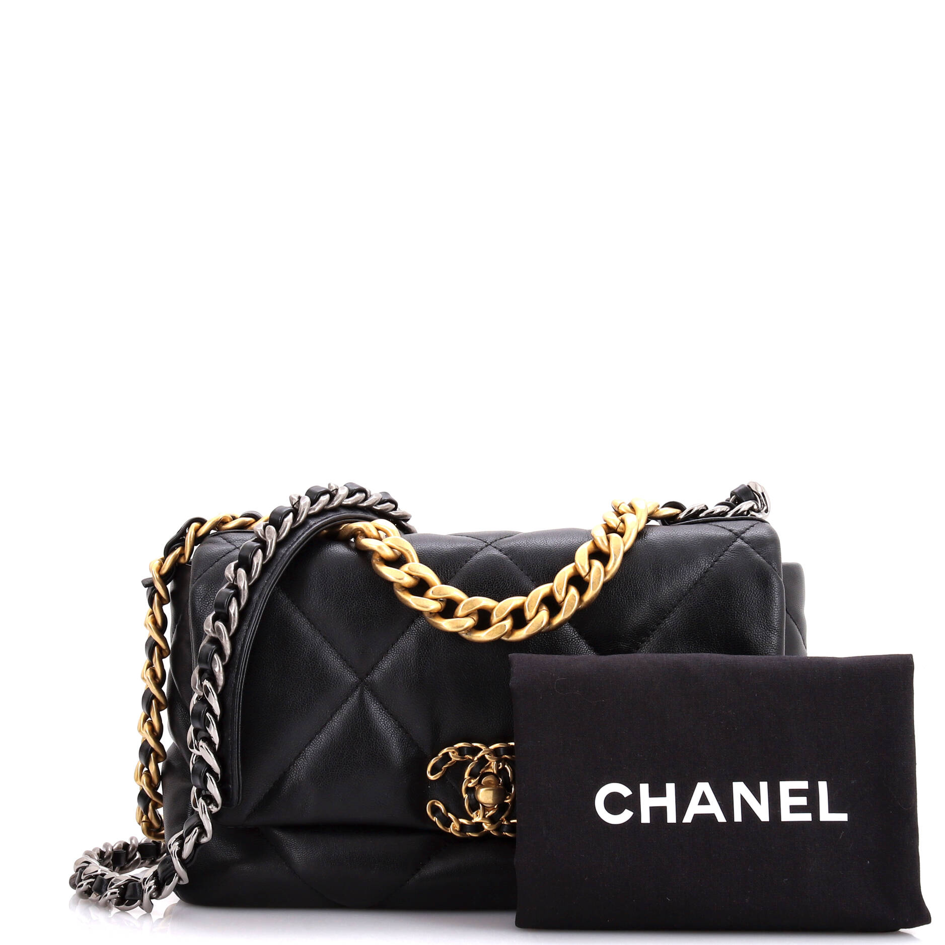 Chanel 19 Flap Bag Quilted Leather Medium
