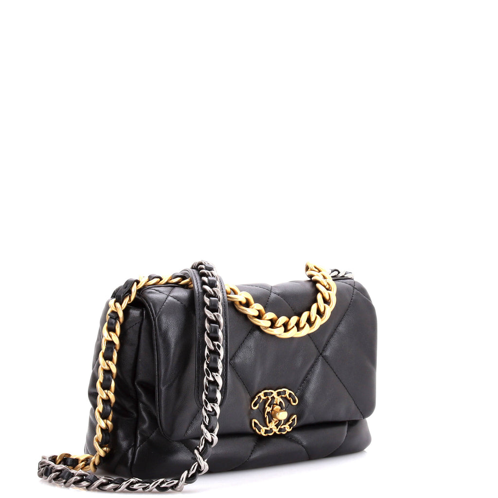 Chanel 19 Flap Bag Quilted Leather Medium