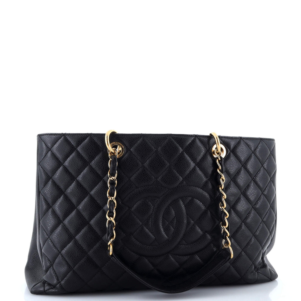 Chanel Grand Shopping Tote Quilted Caviar XL