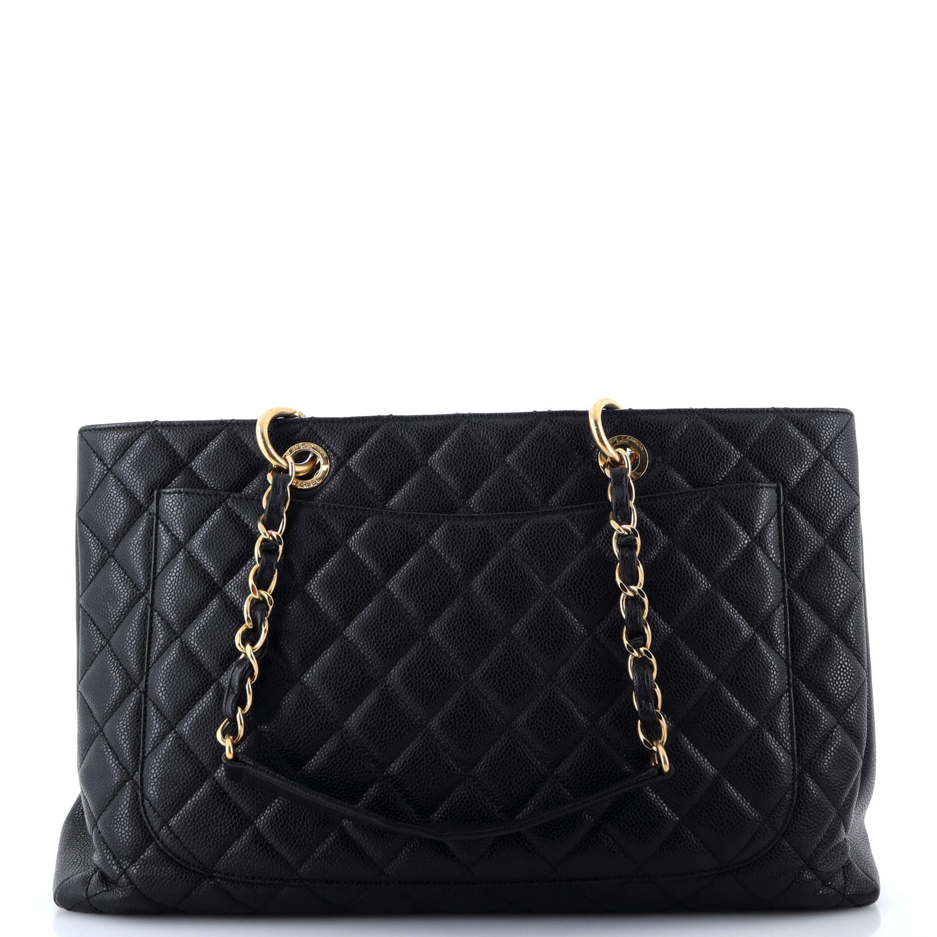 Chanel Grand Shopping Tote Quilted Caviar XL