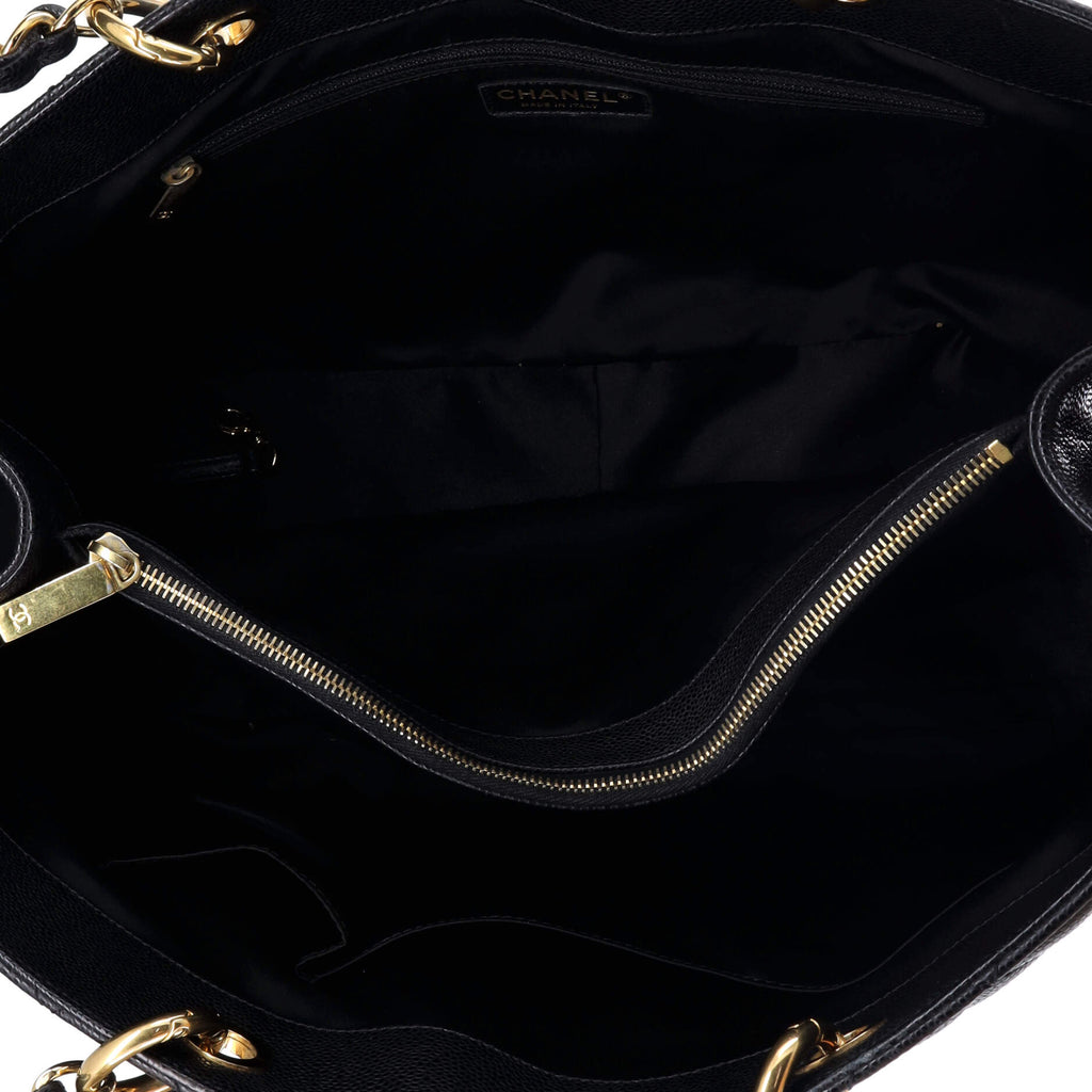 Chanel Grand Shopping Tote Quilted Caviar XL