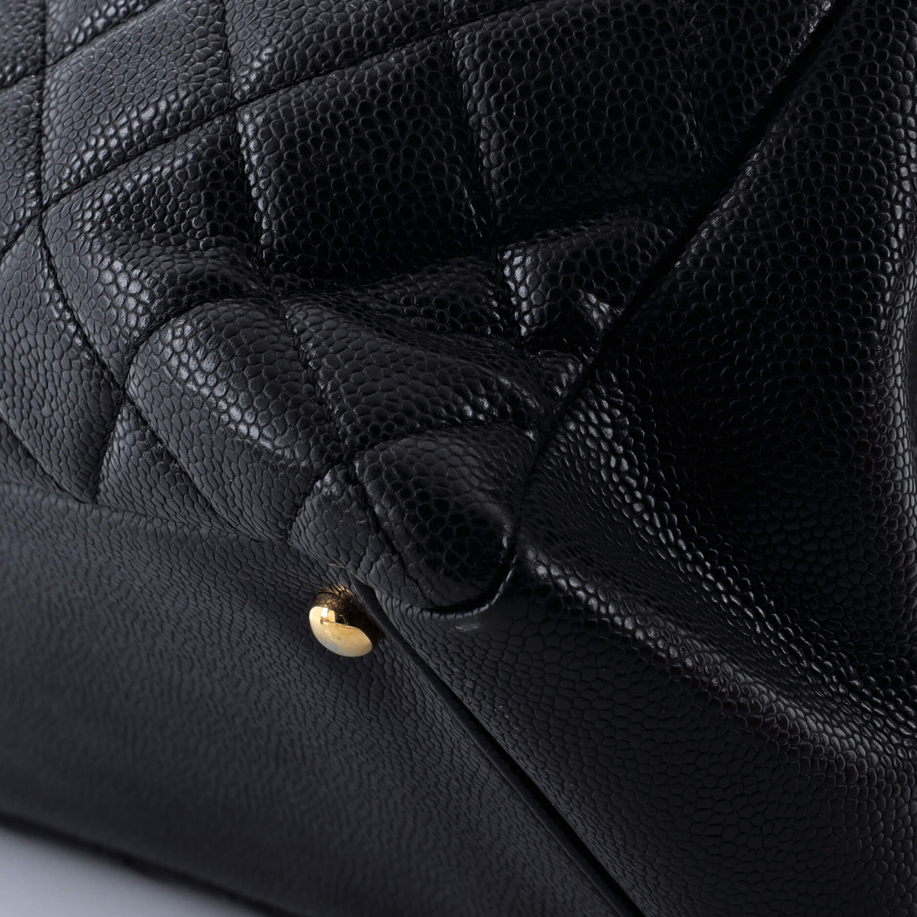 Chanel Grand Shopping Tote Quilted Caviar XL