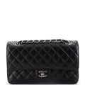 Chanel Classic Double Flap Bag Quilted Caviar Medium