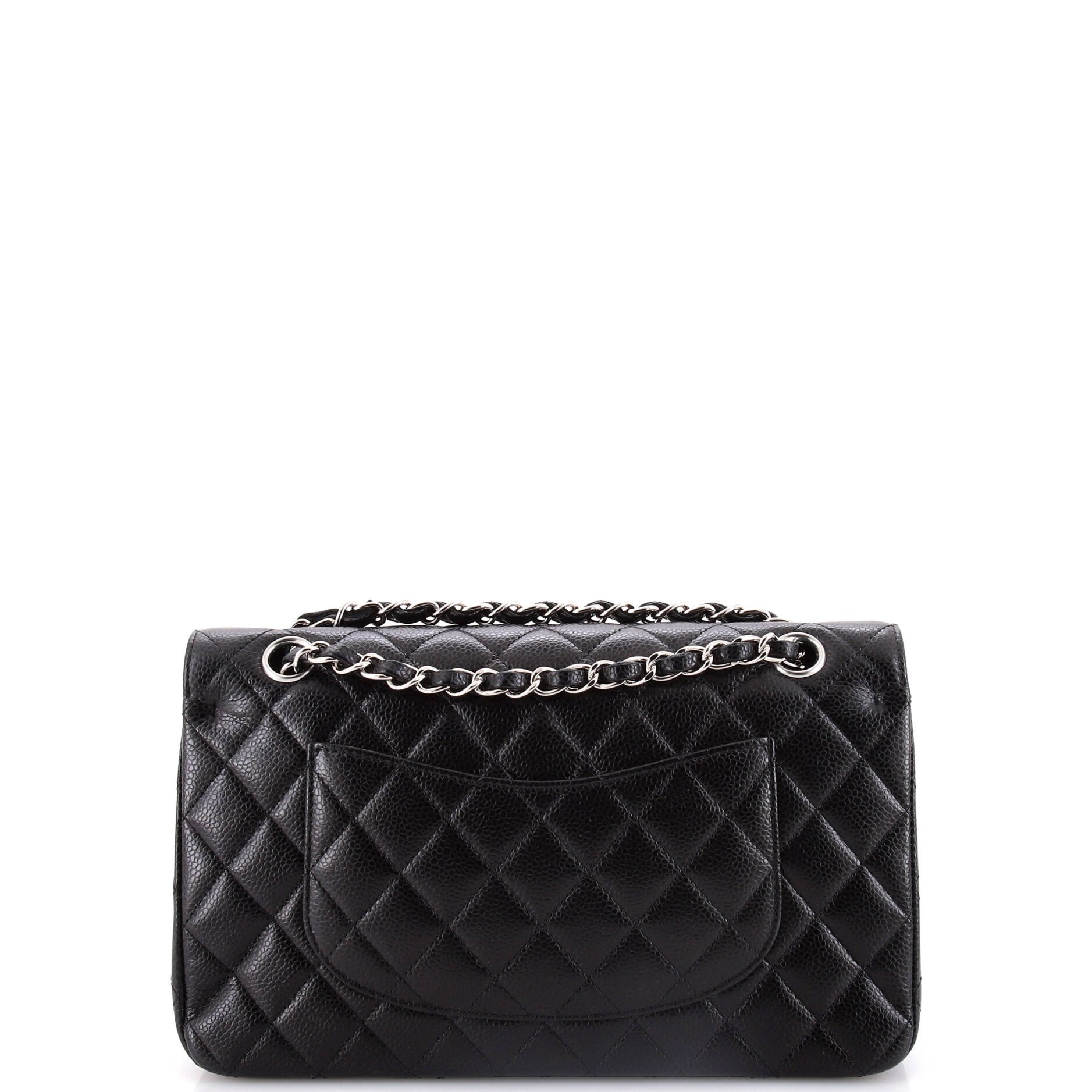 Chanel Classic Double Flap Bag Quilted Caviar Medium