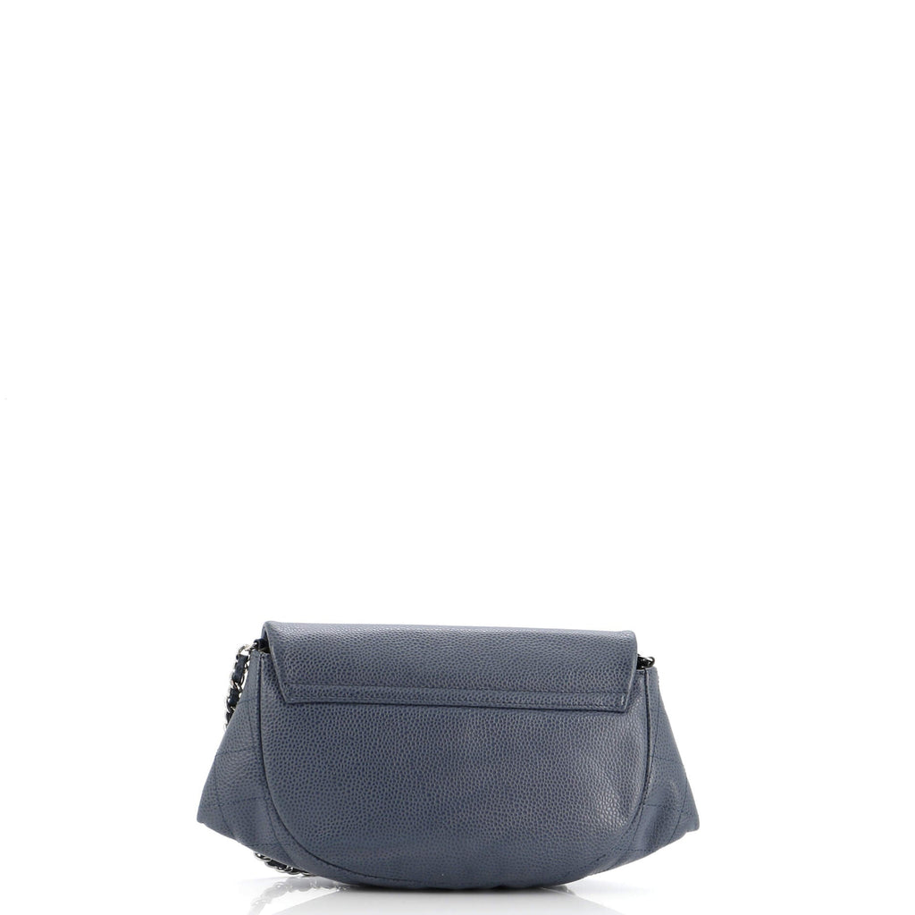 Chanel Half Moon Wallet on Chain Caviar