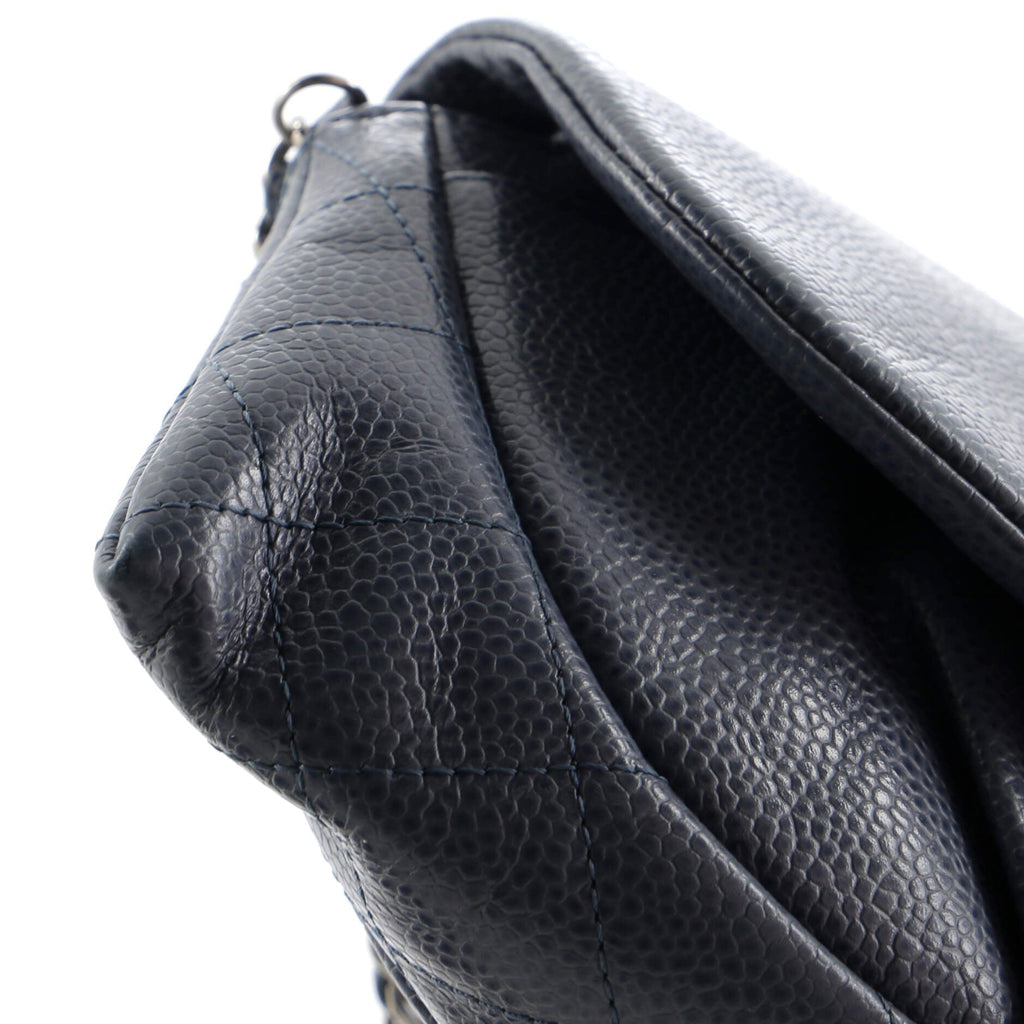 Chanel Half Moon Wallet on Chain Caviar