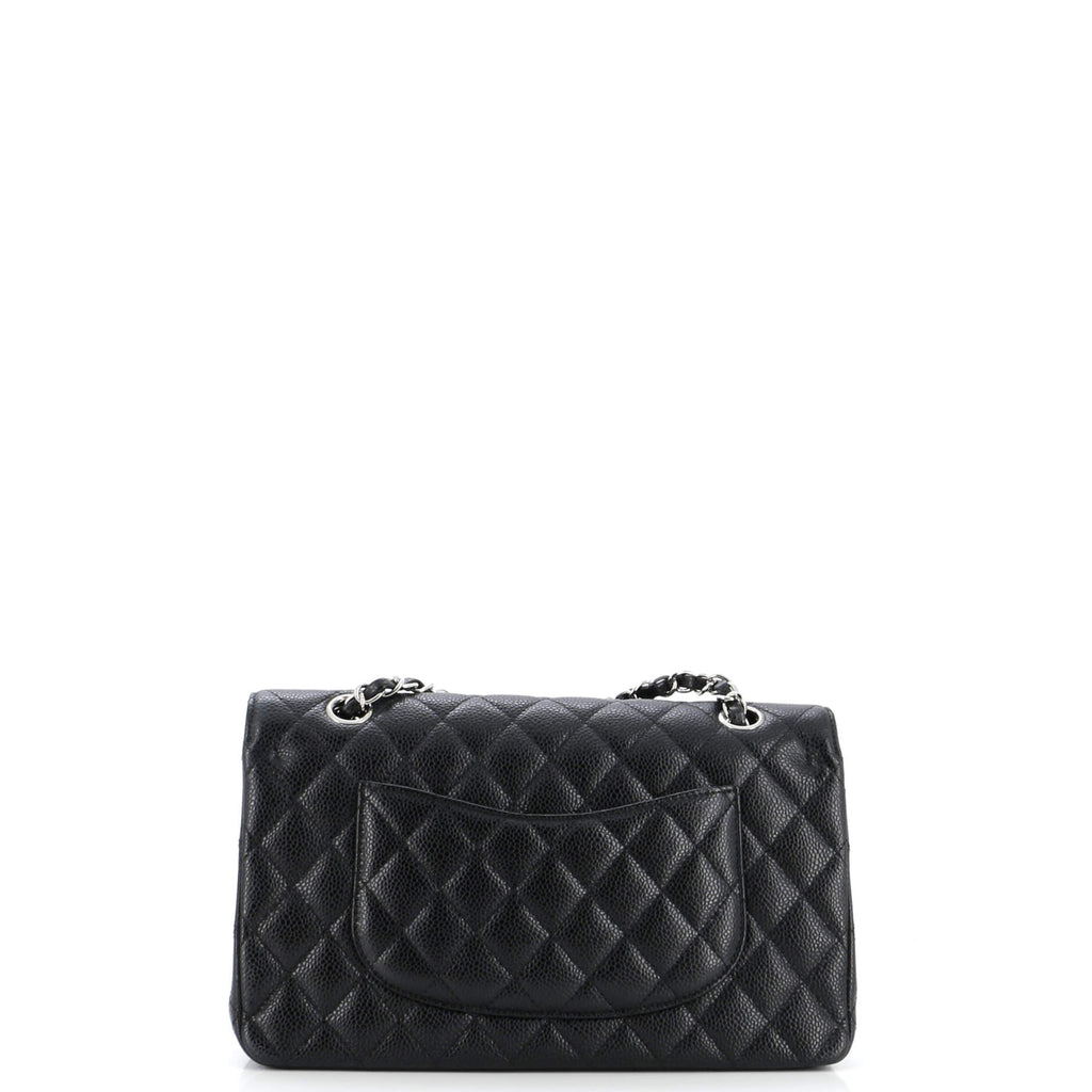 Chanel Classic Double Flap Bag Quilted Caviar Medium