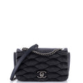 Chanel CC Flap Bag Scale Effect Denim Small