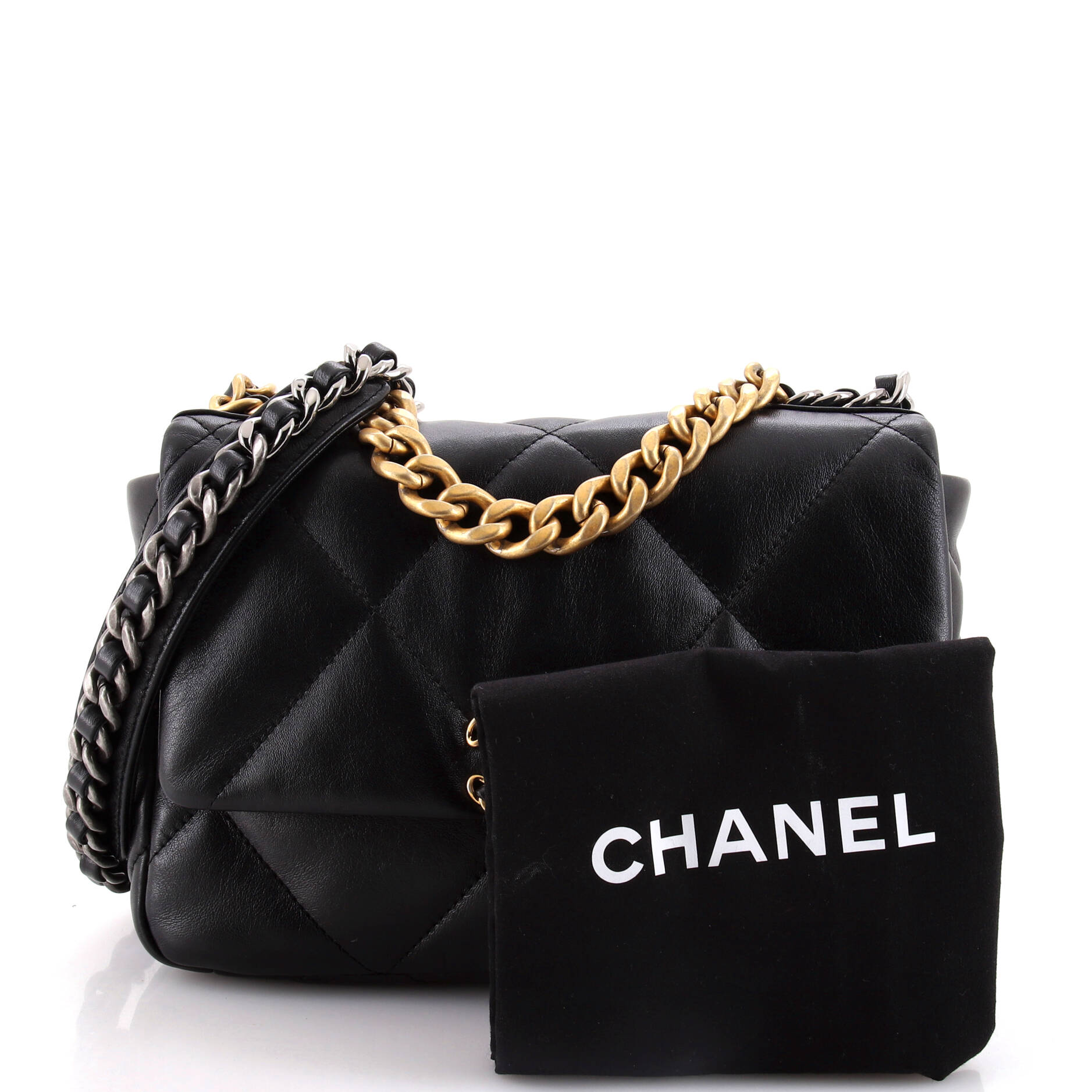 Chanel 19 Flap Bag Quilted Leather Medium