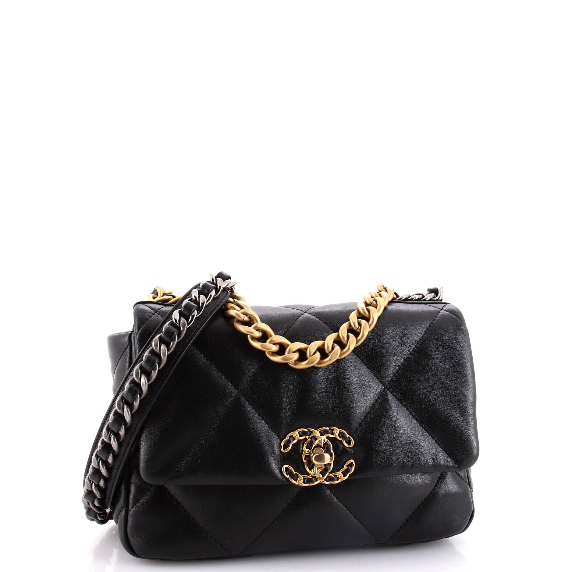 Chanel 19 Flap Bag Quilted Leather Medium